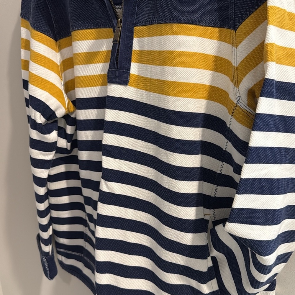 Fat Face Striped Half Zip Pull Over - image 5